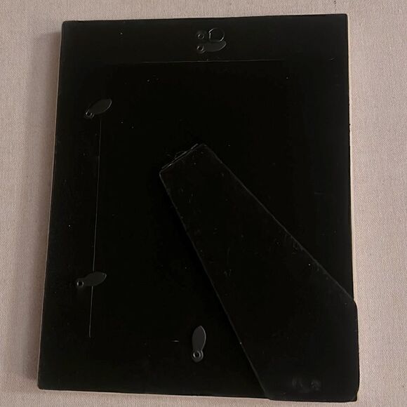 Silver crystal beaded and Pearl detailed picture frame w velvet backing NWOT - Picture 8 of 10